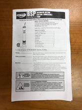 Load image into Gallery viewer, Strom 4" BSP-005PF 1/2HP 115V Automatic Bottom Suction Cistern Pump